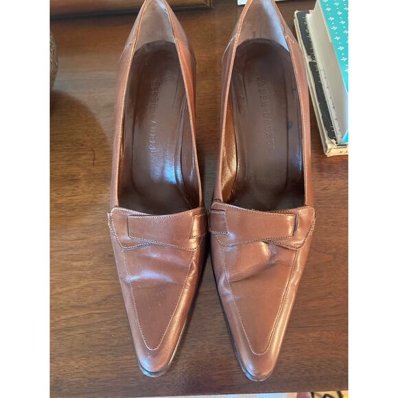 Ralph Lauren Brown Leather Almond Pointed Toe Loafers Vintage ~ Sz 9 ~ So CBK! - Picture 5 of 10